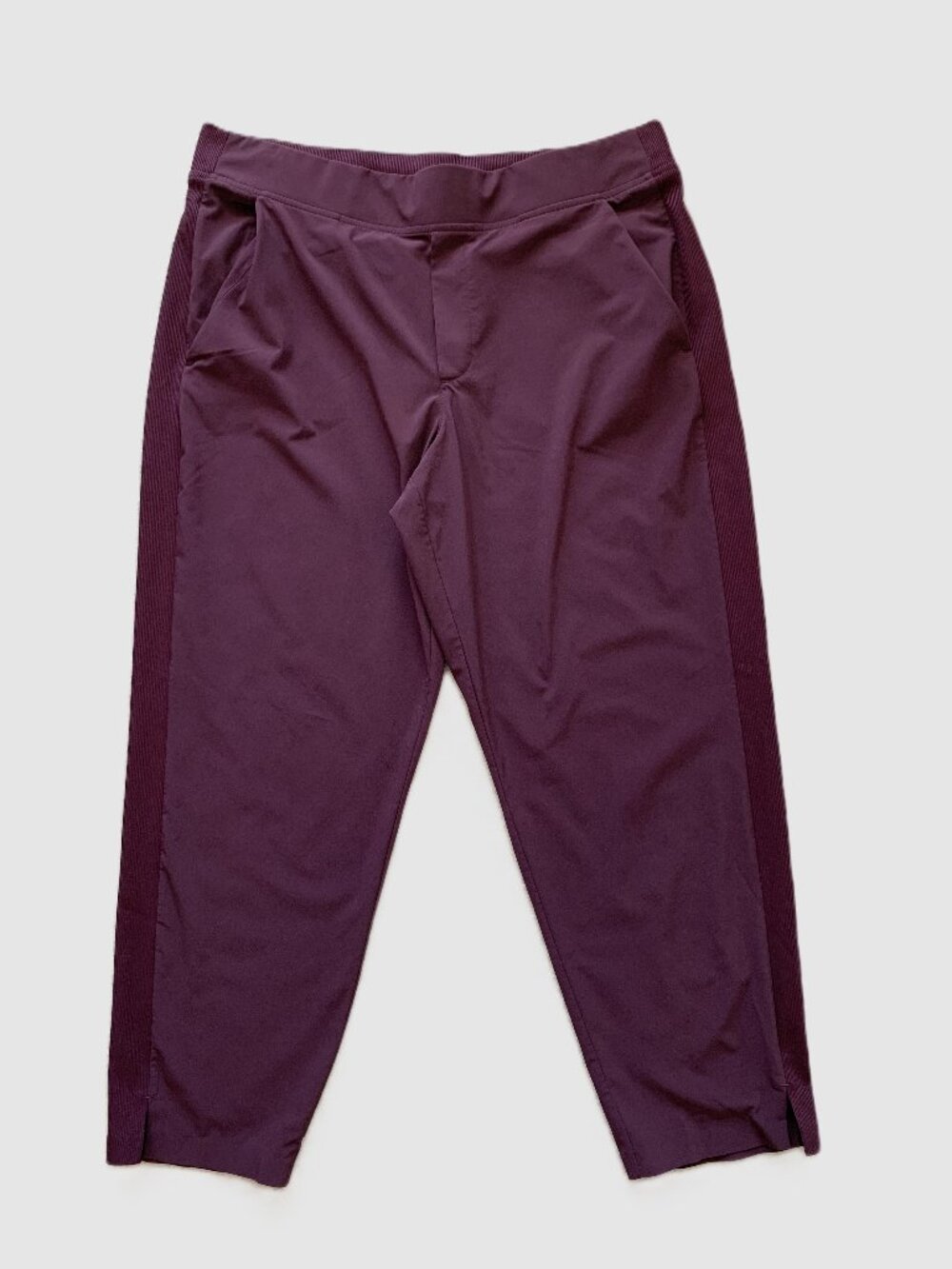 Athleta Performance Women Pants Burgundy/Plum Color Lightweight Size 14P